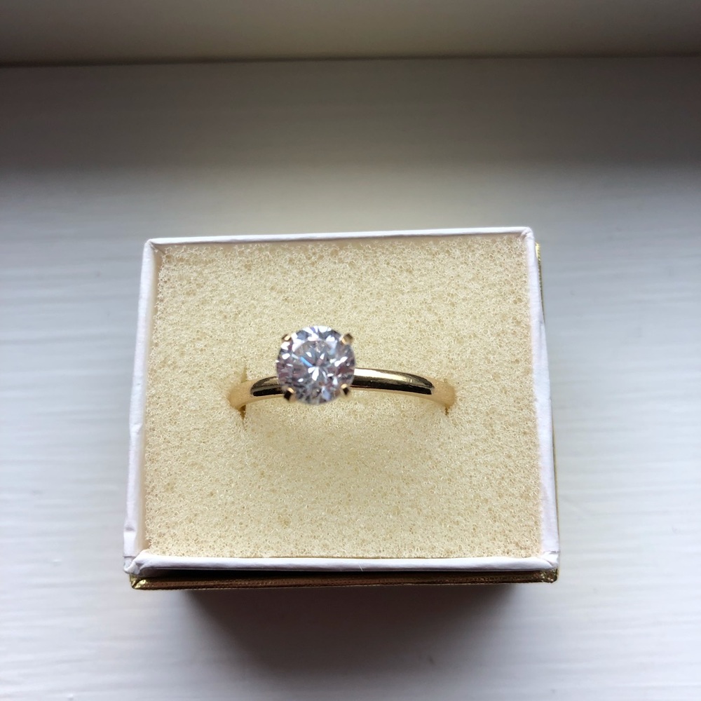 Lindenwold CZ Diamond Solitaire Ring